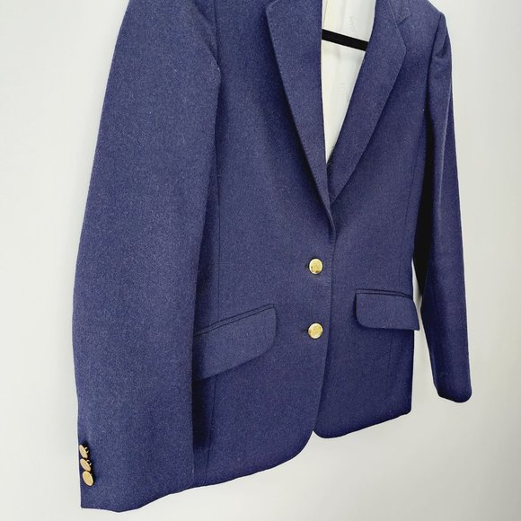 RARE Aquascutum of London - Classic Fitted Virgin Wool Jacket in Blue, Size S - Picture 5 of 9